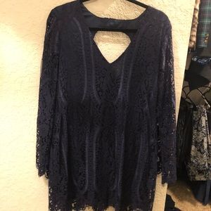 Navy Blue lace dress